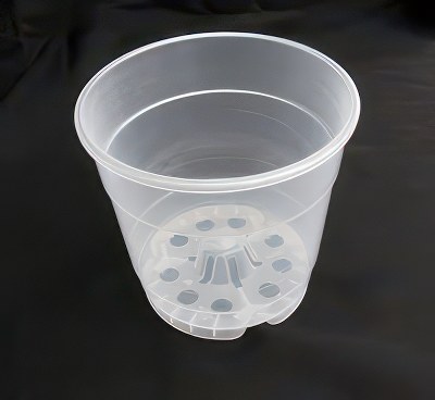 10 Orchid pots transparent 12cm